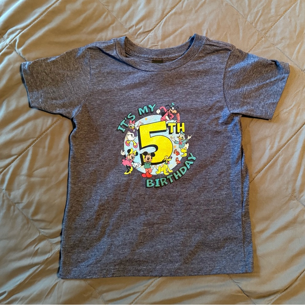 Disney It’s My 5th Birthday Tshirt, 4T